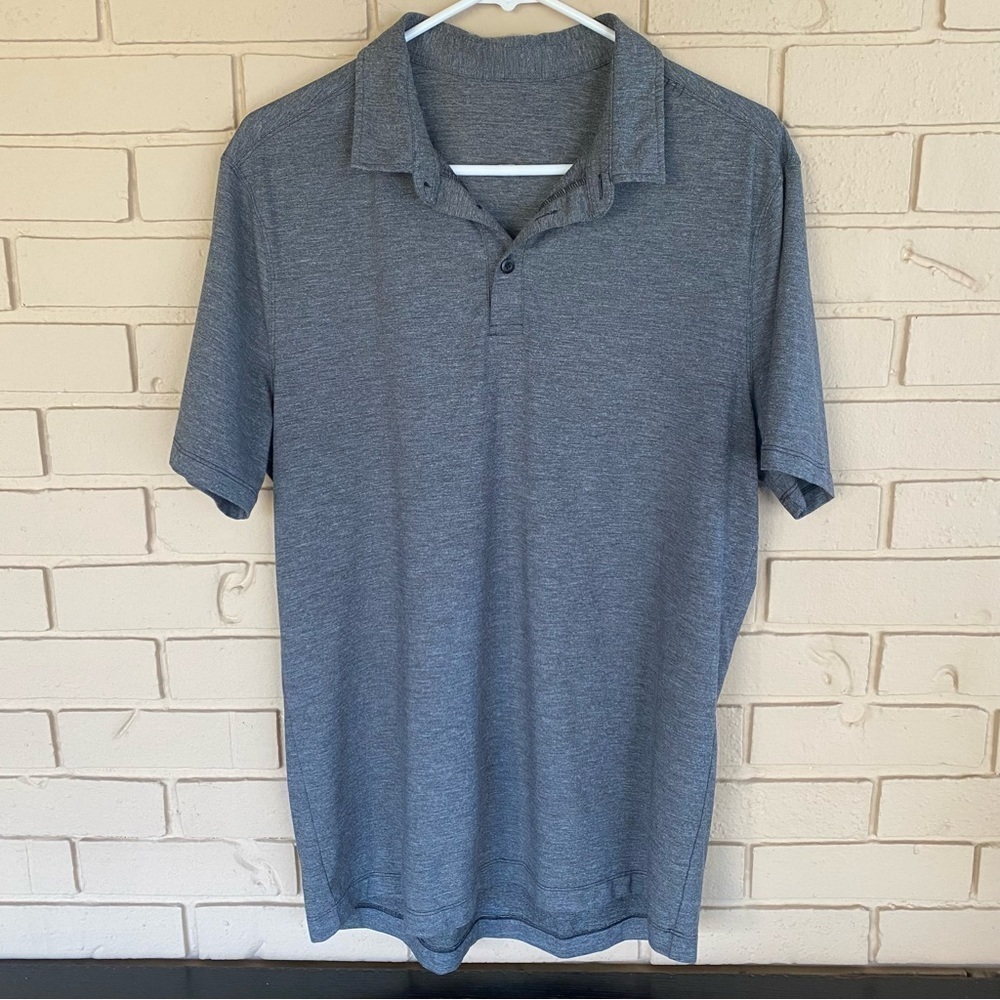 Lululemon Short Sleeve Polo Shirt Mens Small Medium Athletic Performance Golf